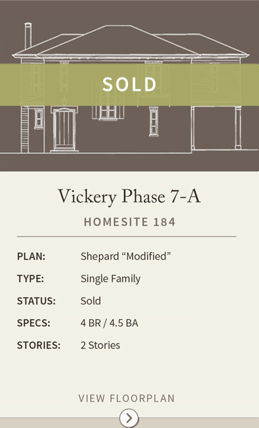 vickery homesite 184